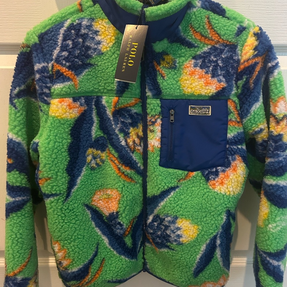 Polo Ralph Lauren Kids High-Pile Zip-Front Jacket Size M